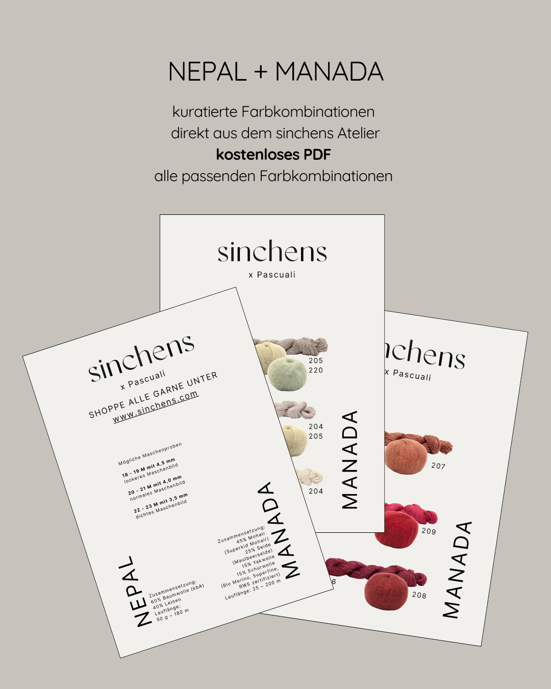 kuratierte Farbmatches - NEPAL + MANADA