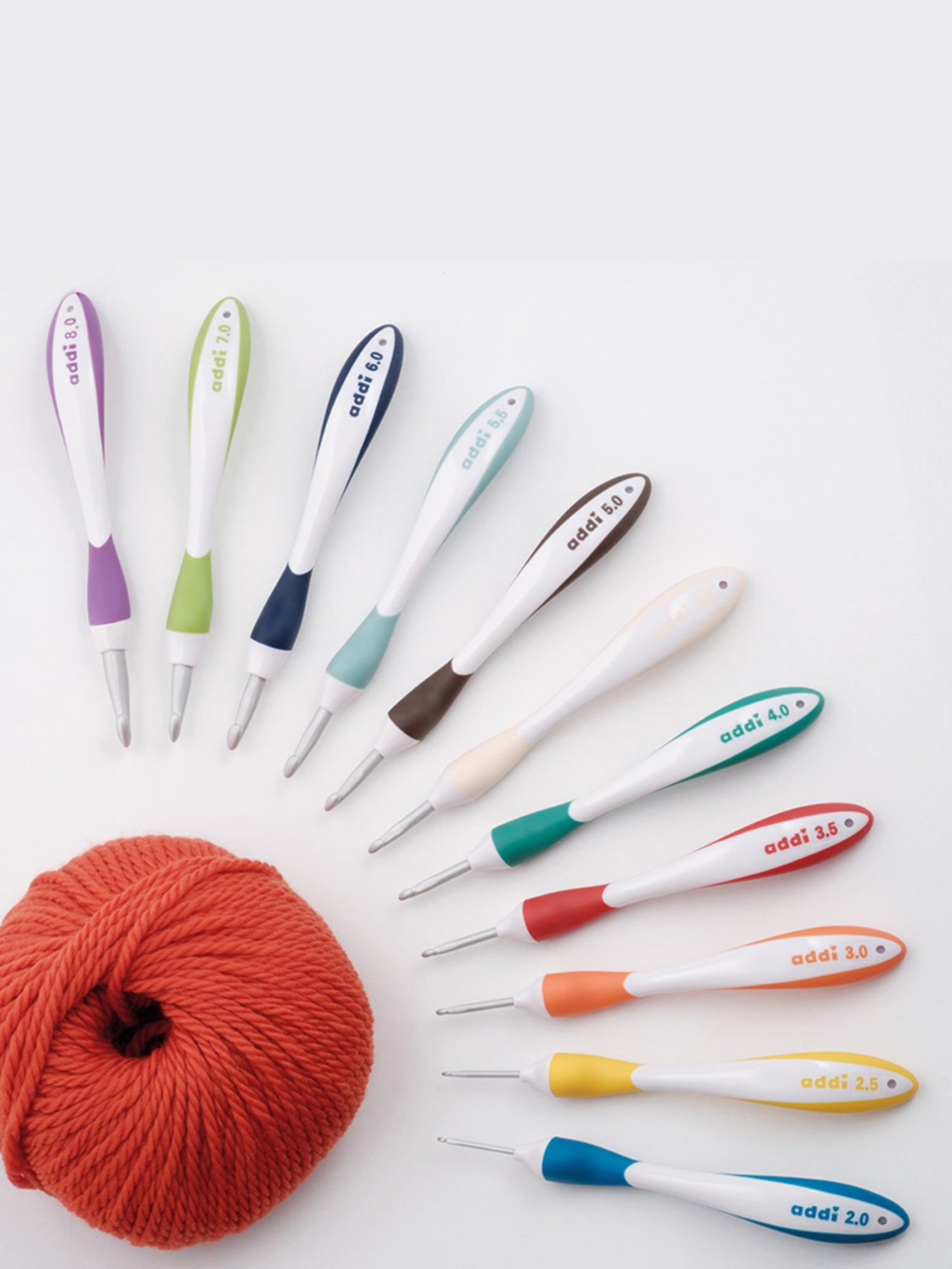 addiSwing Wollhäkelnadel - einzeln (2 - 8 mm)