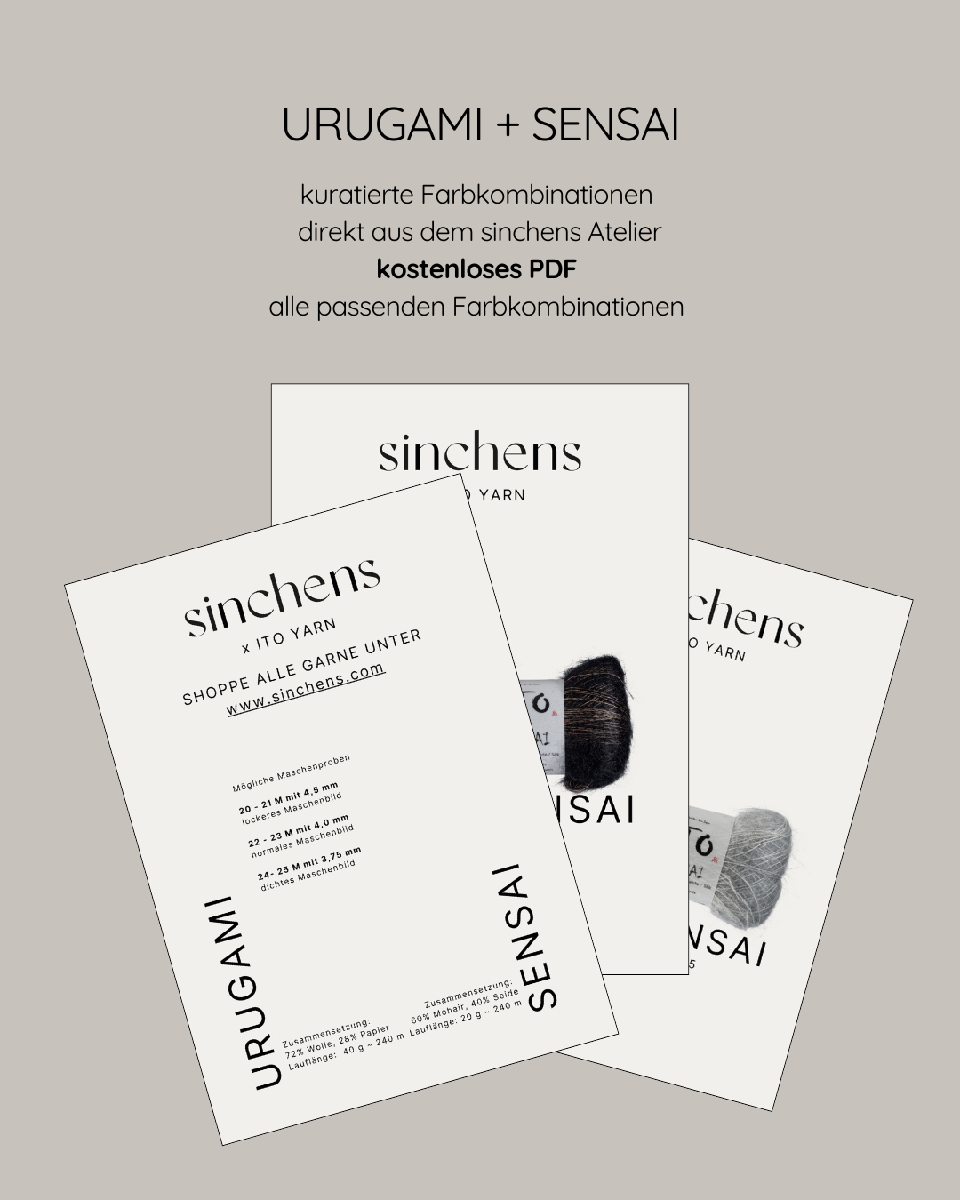 kuratierte Farbmatches - URUGAMI + SENSAI