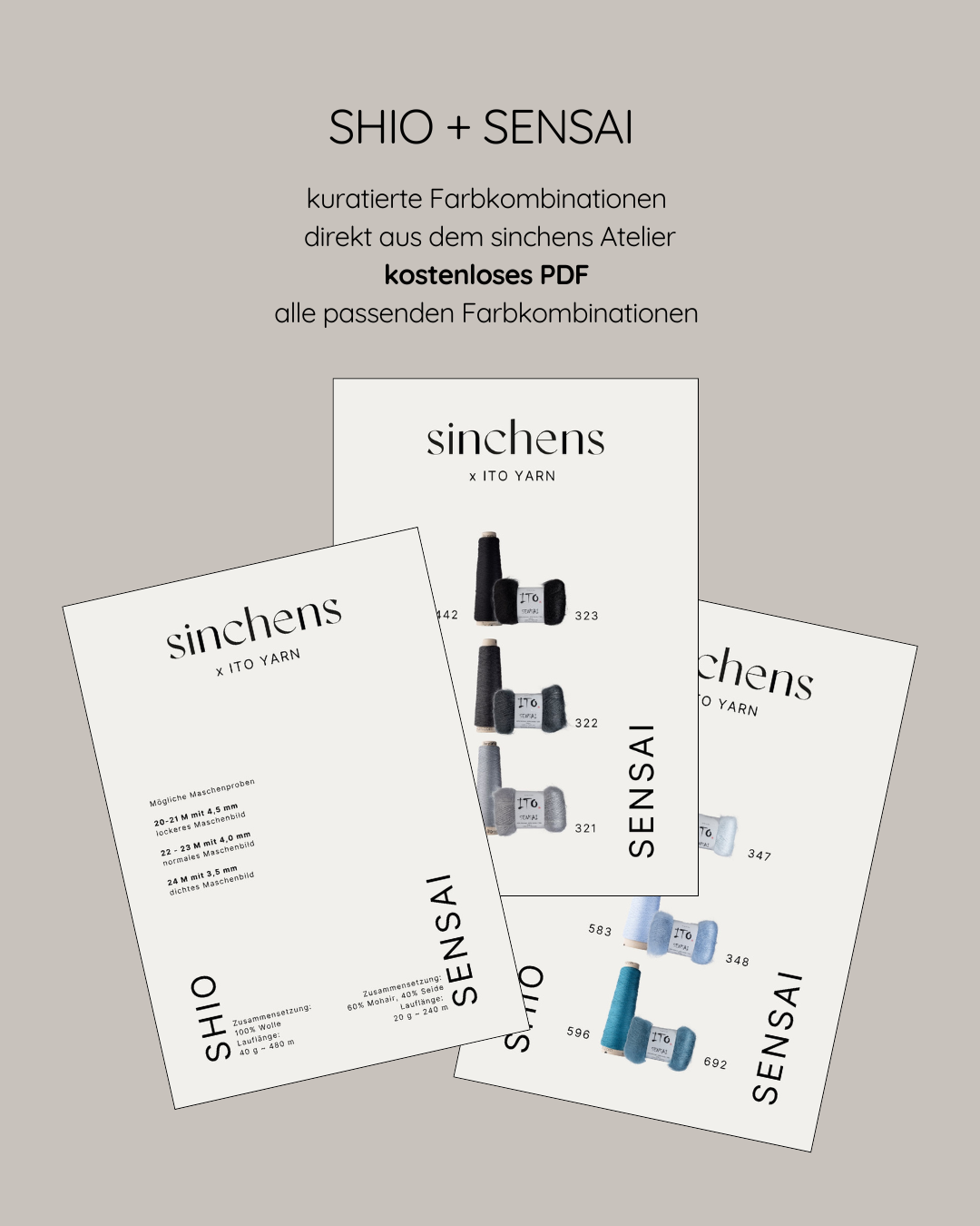 kuratierte Farbmatches - SHIO + SENSAI