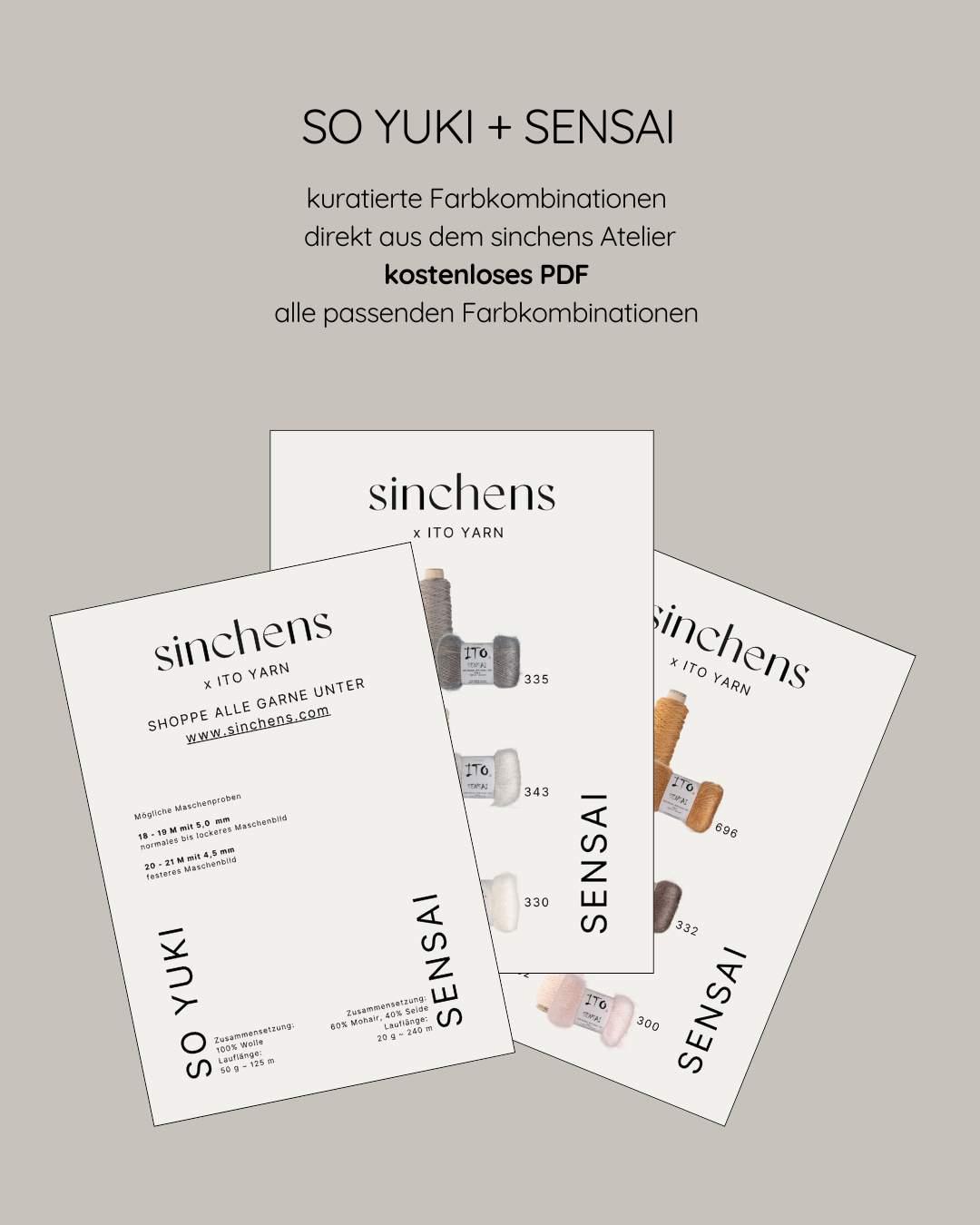 kuratierte Farbmatches - SO YUKI + SENSAI