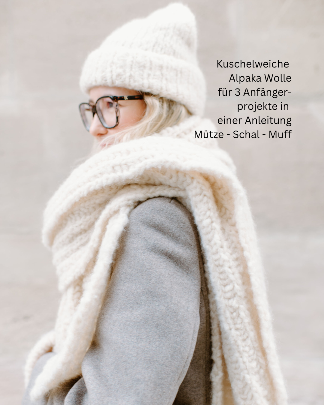 Strickanleitung - Aspen Set (Mütze, Schal & Muff)