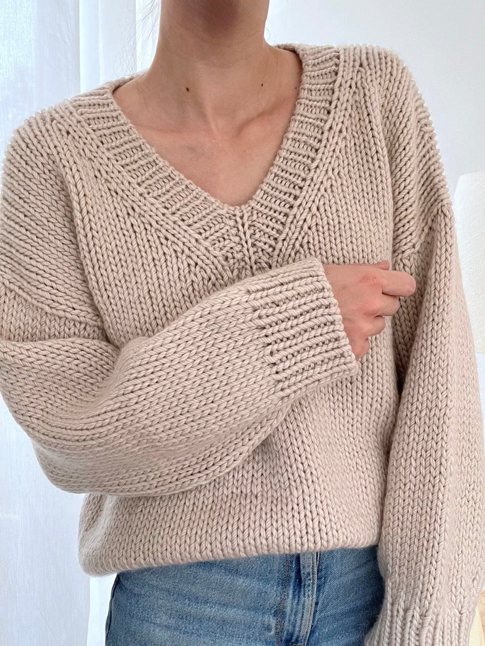 Strickanleitung - Quickysweater V-Neck