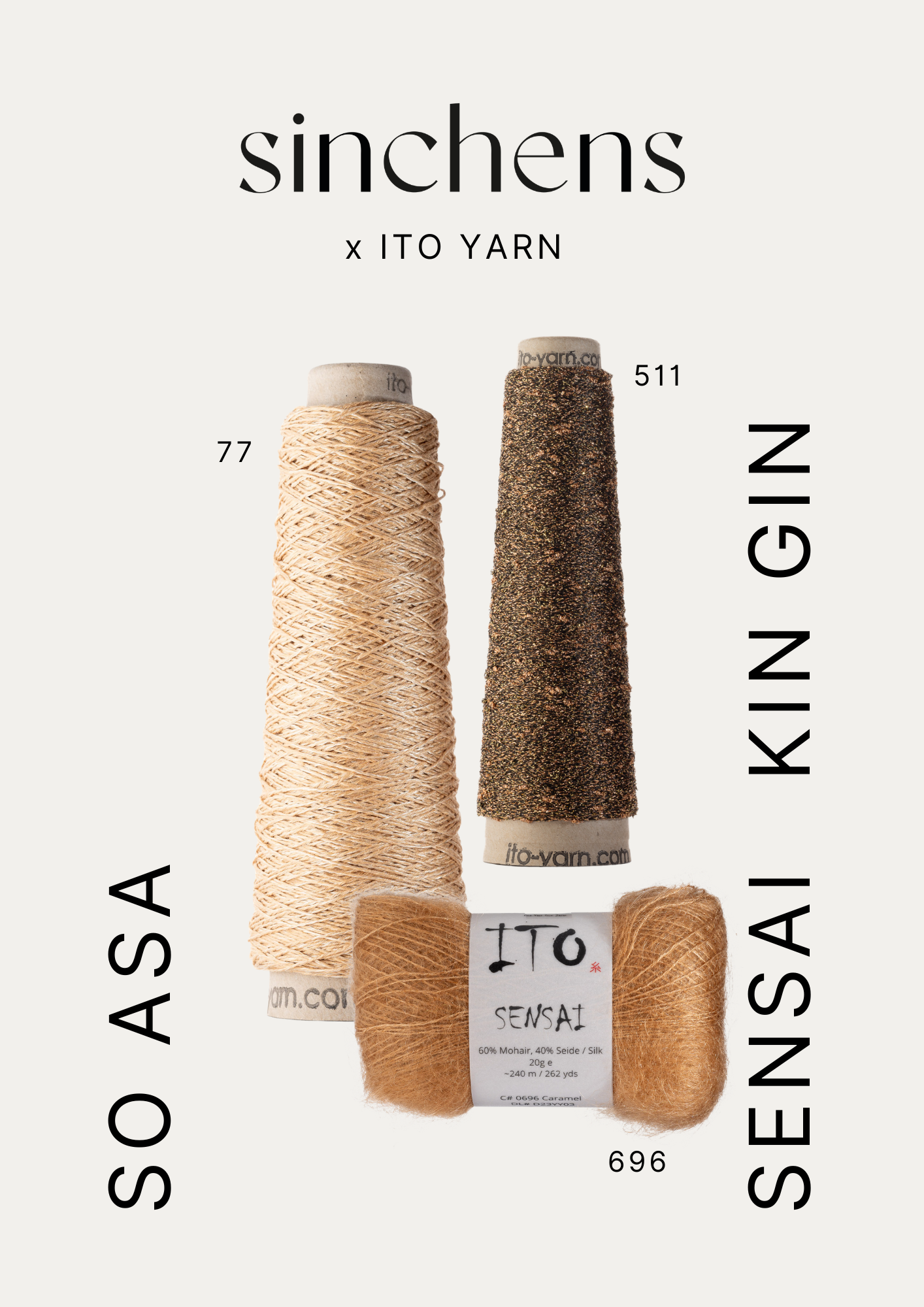 kuratierte Farbmatches - SO ASA + SENSAI + KIN GIN