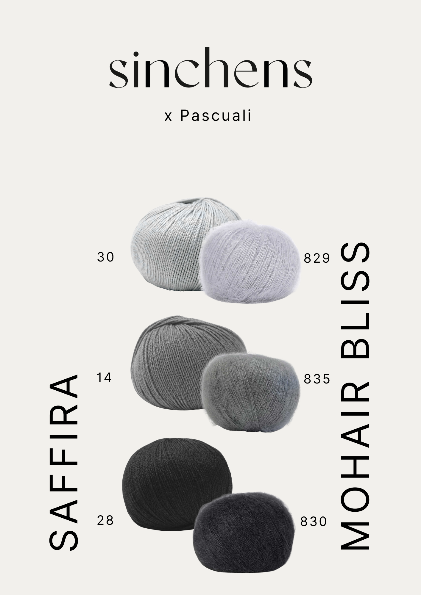kuratierte Farbmatches - Saffira + Mohair Bliss