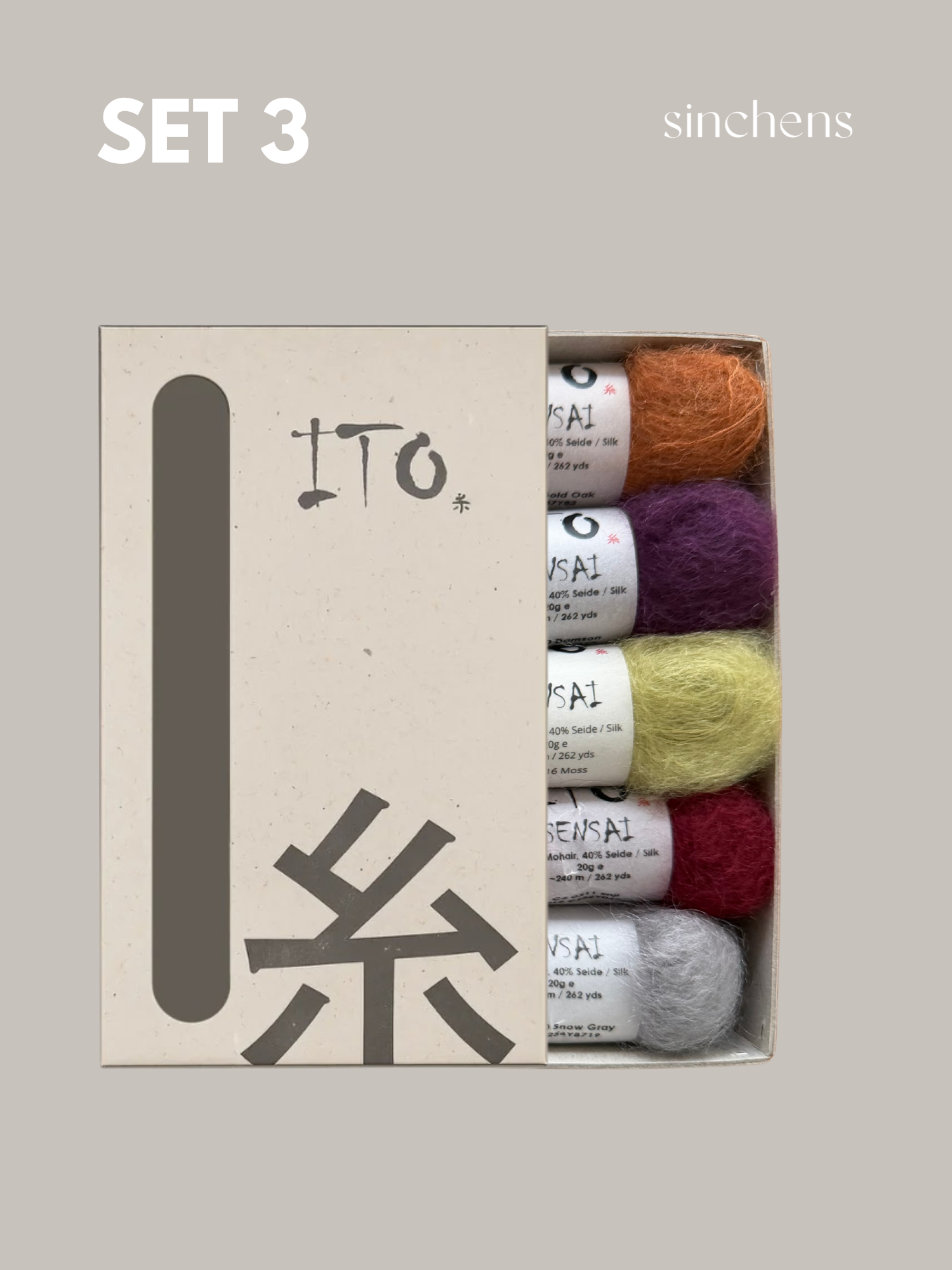 Dailyscarf (Geschenkbox mit 5 Knäuel Sensai)