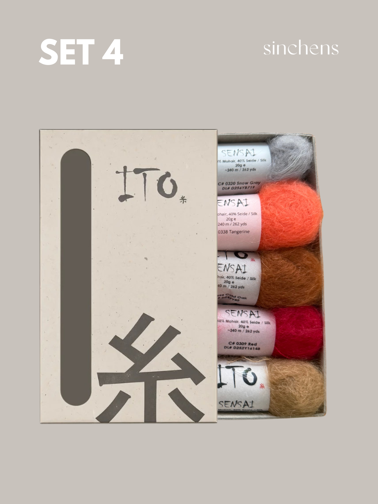 Dailyscarf (Geschenkbox mit 5 Knäuel Sensai)