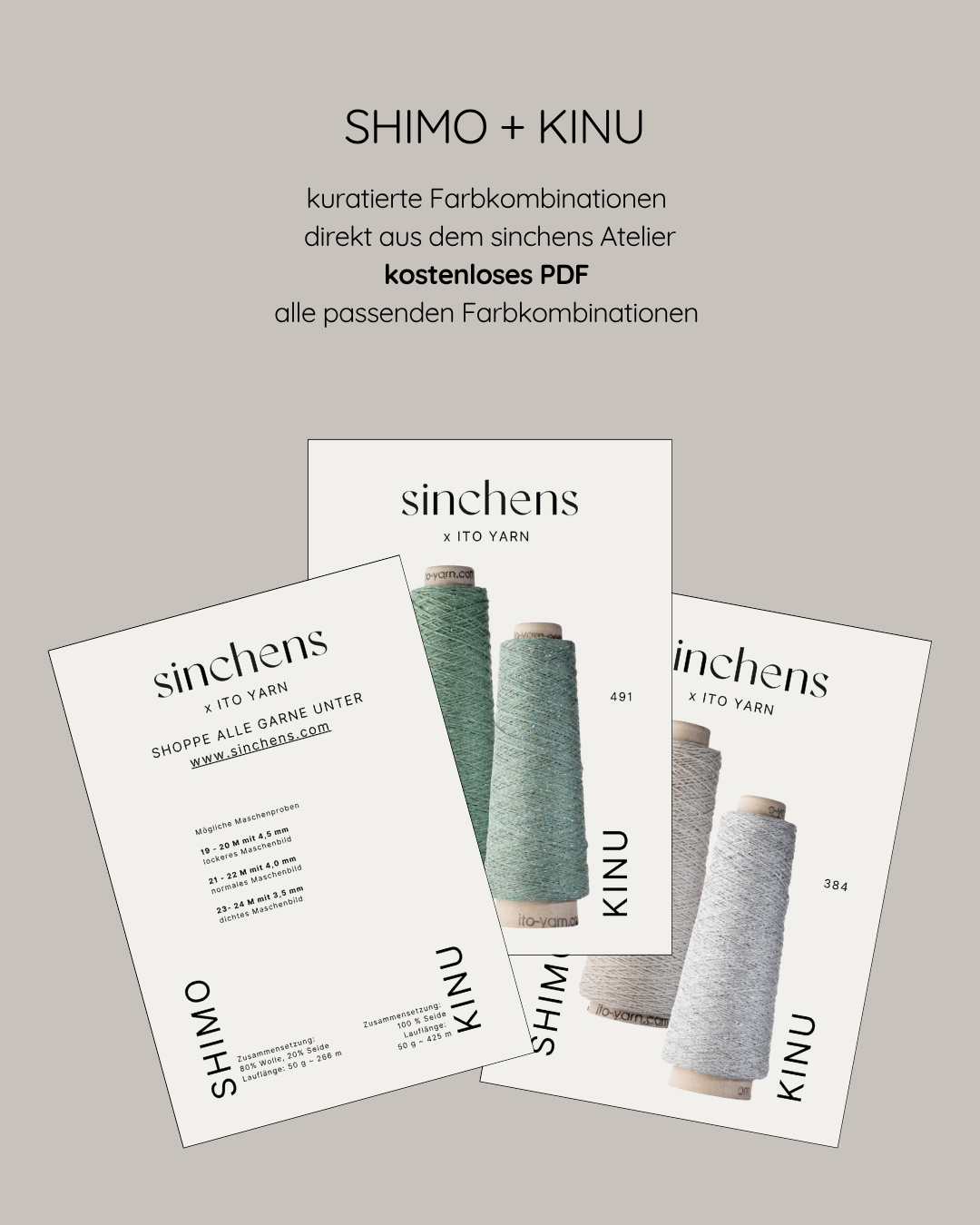 kuratierte Farbmatches - SHIMO + KINU