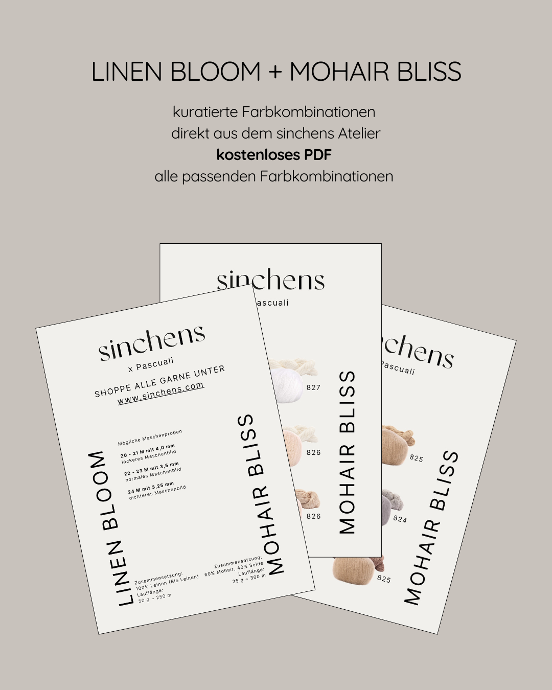 kuratierte Farbmatches - Linen Bloom + Mohair Bliss