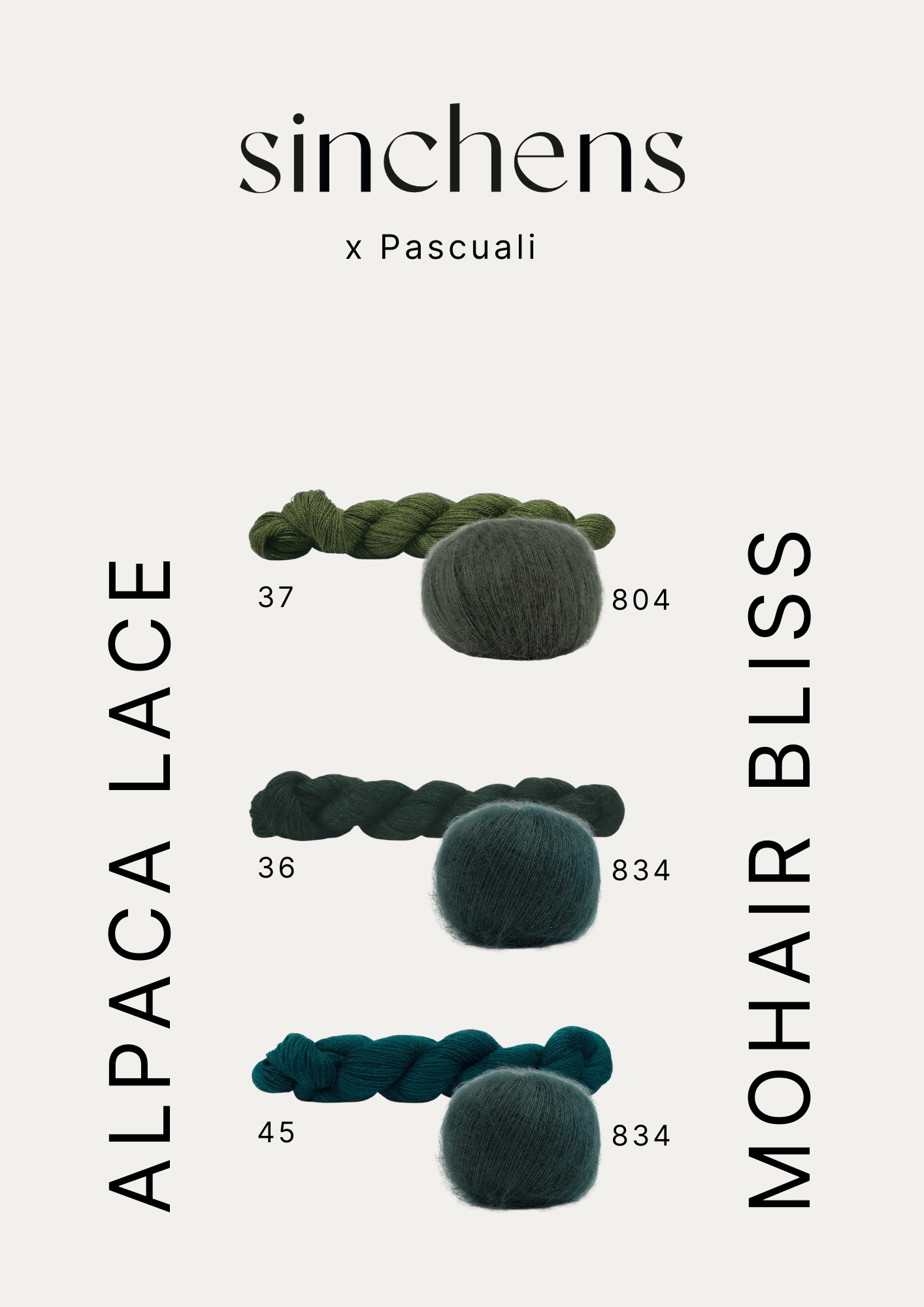 kuratierte Farbmatches - Alpaca Lace + Mohair Bliss