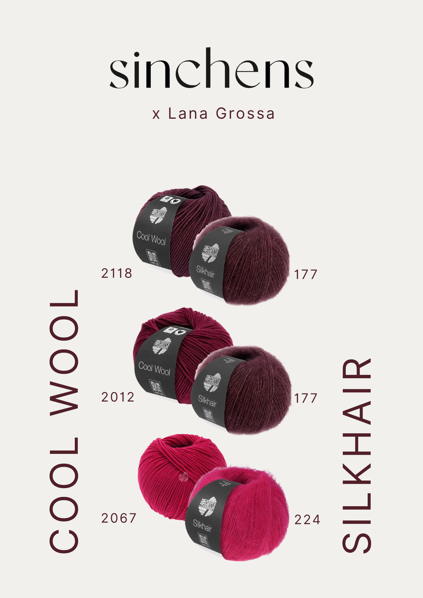 kuratierte Farbmatches - Cool Wool + Silkhair