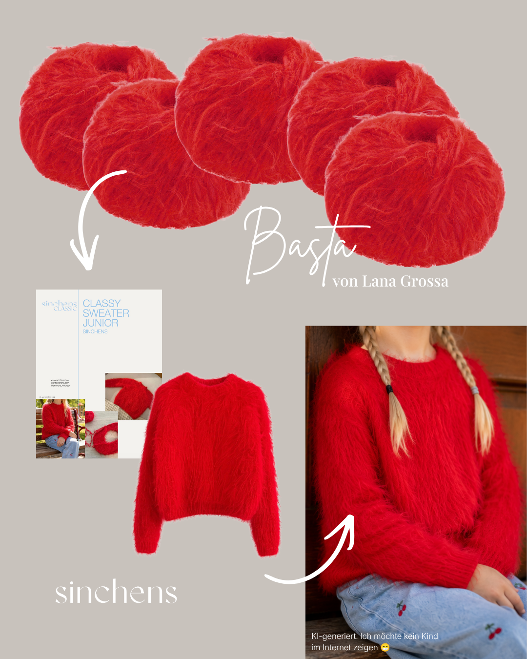 Strickanleitung - Classy Sweater Junior (15 + 16 M)